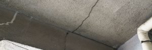 Foundation inspection in home for cracks and defects