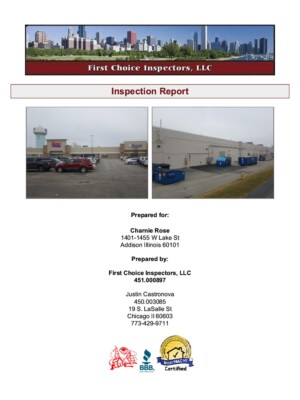 Commercial property inspection report